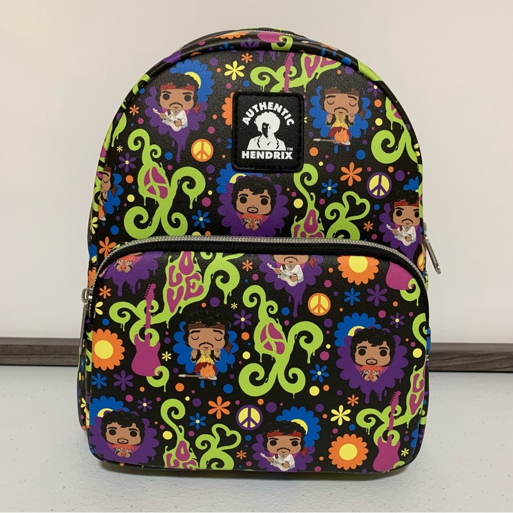 Funko Pop! Jimi Hendrix Love & Flowers Mini Backpack-NWT